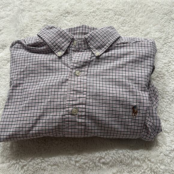 Ralph Lauren Big Shirt Long Sleeve Button Up Mens XL Classic Fit Logo Pony Prep - Picture 1 of 8